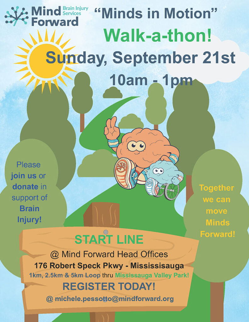 Minds in Motion Walk-a-thon flyer